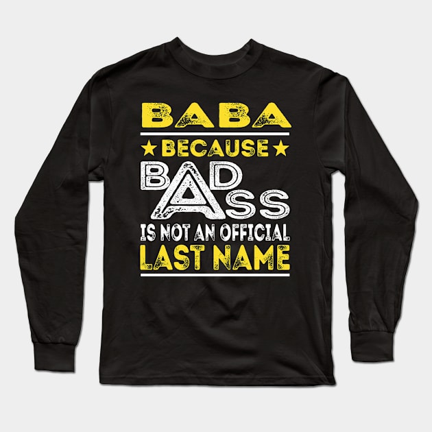 BABA Long Sleeve T-Shirt by Middy1551